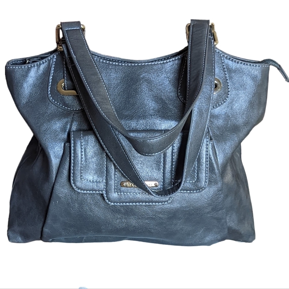 Liz Claiborne Dark Grey Large Shoulder Bag